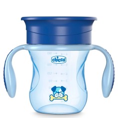 Чашка непроливайка Chicco Perfect Cup 200 мл, 12 м+, голубая (06951.20)