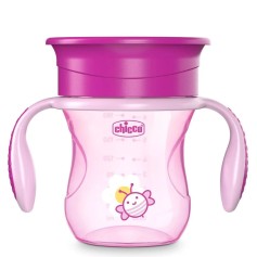 Чашка непроливайка Chicco Perfect Cup 200 мл, 12 м+, розовая (06951.10)