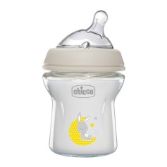 Пляшечка для годування скляна Chicco Natural Feeling New 0м+, 150 мл (81211.30)