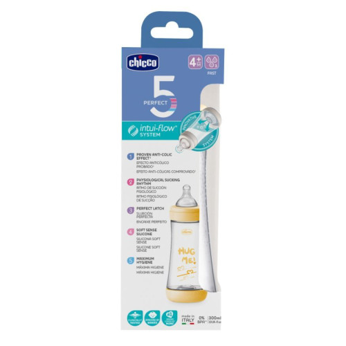 Пляшечка для годування Chicco Perfect 5 4м+, 300 мл — 12682