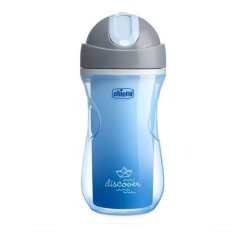 Поїльник з трубочкою Chicco Sport Cup 266 мл, 14м+ синій (06991.20)