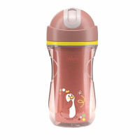 Поильник с трубочкой Chicco Sport Cup 266 мл, красный 14м+ (06991.15)