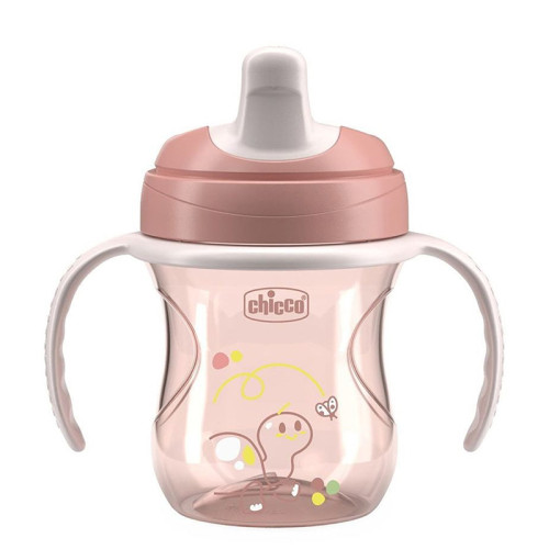 Поїльник непроливайка з твердим носиком Chicco Transition Cup, 200 мл, 6м+ рожевий (06921.15) — 22354