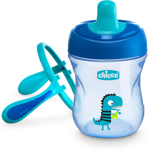Поильник непроливайка Chicco Training Cup, 200мл, 6м+, Синий (06921.20.03) — 16866 Поильник непроливайка Chicco Training Cup, 200мл, 6м+, Синий (06921.20.03) — 16866