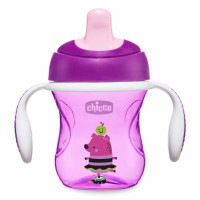 Поильник непроливайка Chicco Training Cup, 200мл, 6м+, Фиолетовый (06921.10.04)