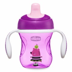 Поїльник непроливайка Chicco Training Cup, 200мл, 6м+, Фіолетовий (06921.10.04)