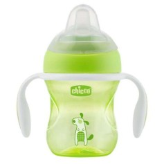 Поїльник з м'яким носиком Chicco Transition, 200 мл, 4м+, Зелений (06911.30.10)