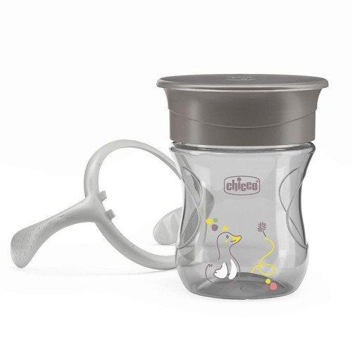 Чашка непроливайка Chicco Perfect Cup 200 мл, 12 м+, сіра (06951.35) — 22305