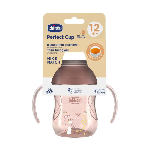 Чашка непроливайка Chicco Perfect Cup 200 мл, 12 м+, червона (06951.15) — 22301