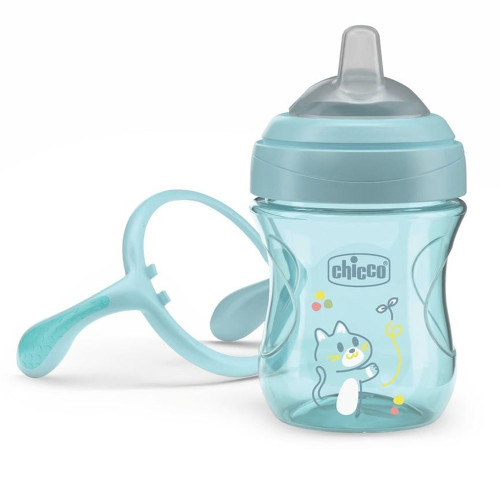 Поїльник з м'яким носиком Chicco Transition Cup, 200 мл, блакитний 4м+ (06911.25) — 22302