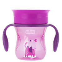 Чашка непроливайка Chicco Perfect Cup, 200 мл, 12 м+, фиолетовый