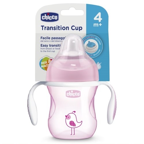 Поильник с мягким носиком Chicco Transition, 200 мл, 4м+ (06911.10) — 12610 Поильник с мягким носиком Chicco Transition, 200 мл, 4м+ (06911.10) — 12610