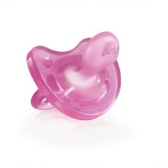 Пустушка Chicco Physio Soft Silicone 0-6міс., 1 шт., рожевий