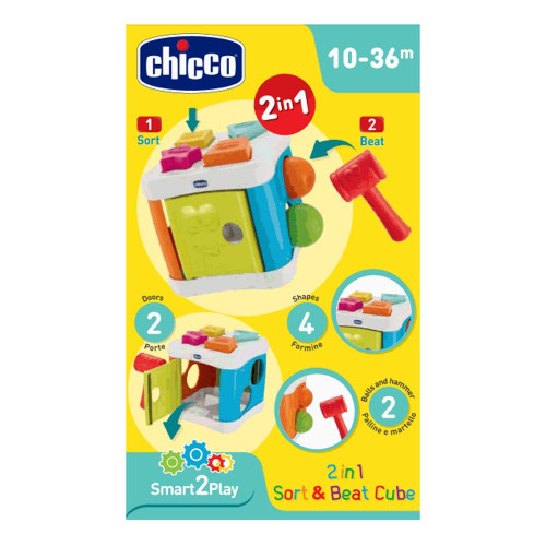 Розвиваюча іграшка Chicco сортер 2 в 1 Куб (790929) — 20259
