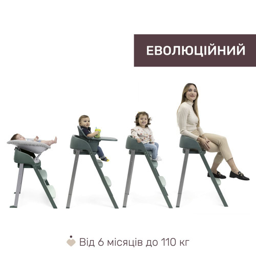 Стульчик для кормления 3в1 Chicco Crescendo Up зеленый (87046.87) — 13730 Стульчик для кормления 3в1 Chicco Crescendo Up зеленый (87046.87) — 13730