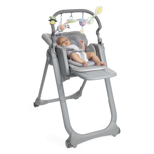 Стульчик для кормления Chicco Polly Magic Relax New серый (79502.05) — 3381