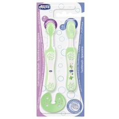Набір зубних щіток для дітей Chicco Learning Set, салатовий (06961.00)
