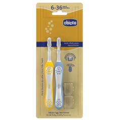 Зубна щітка Chicco для перших зубів 6-36 міс. 2 шт. (12082.11)
