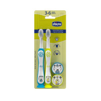 Зубная щетка Chicco на присоске 3-6 лет 2 шт. (CHIC-6529)