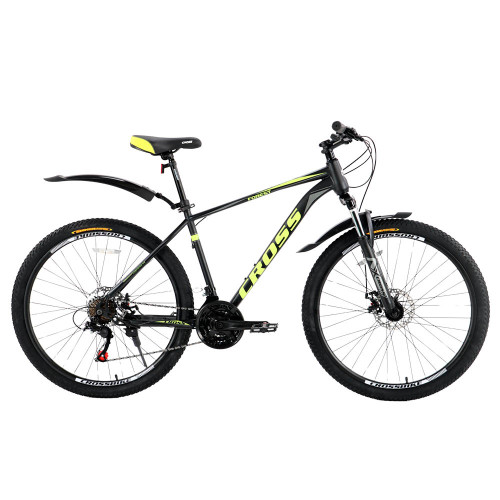 Велосипед Cross Forest 27.5" Рама 18" Black-Neon Yellow — 25188