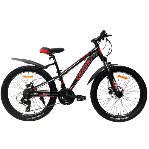 Велосипед Cross Hunter 24" Рама 12,5" Black-Red