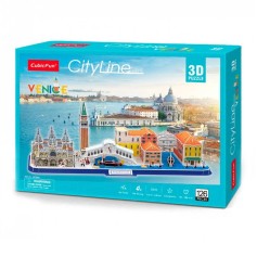 Тривимірна головоломка-конструктор CubicFun City Line Венеція, 126 елементів (MC269h)
