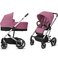 Коляска 2в1 Cybex Balios S Lux SLV Magnolia Pink