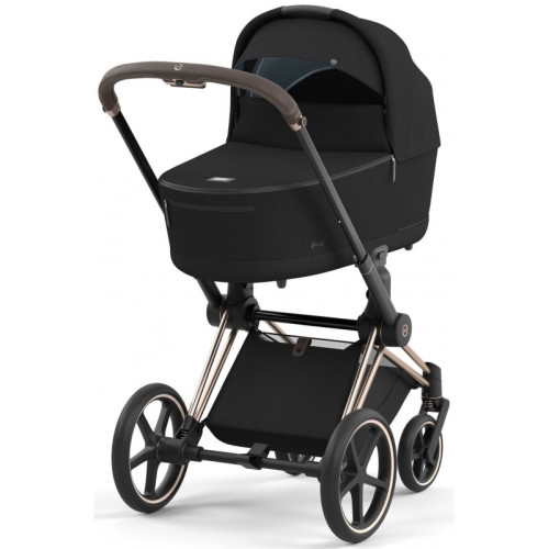 Коляска 2в1 Cybex Priam 4.0 Sepia Black шасі Rosegold — 4114