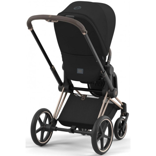 Коляска 2в1 Cybex Priam 4.0 Sepia Black шасі Rosegold — 4114