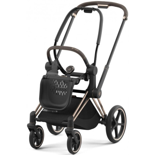 Коляска 2в1 Cybex Priam 4.0 Sepia Black шасі Rosegold — 4114