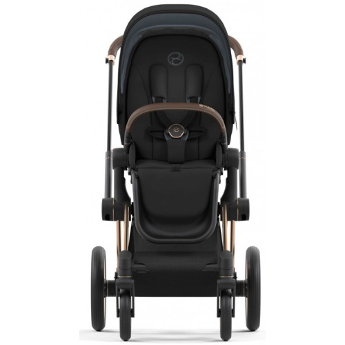 Коляска 2в1 Cybex Priam 4.0 Sepia Black шасі Rosegold — 4114