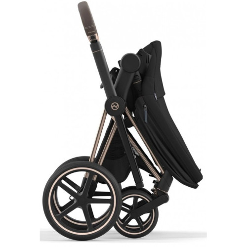 Коляска 2в1 Cybex Priam 4.0 Sepia Black шасі Rosegold — 4114