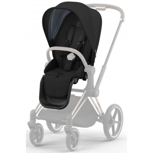 Коляска 2в1 Cybex Priam 4.0 Sepia Black шасі Rosegold — 4114