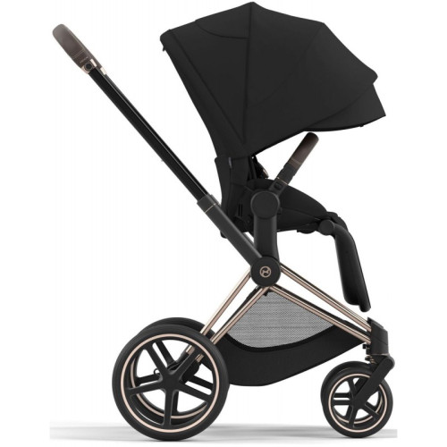 Коляска 2в1 Cybex Priam 4.0 Sepia Black шасі Rosegold — 4114
