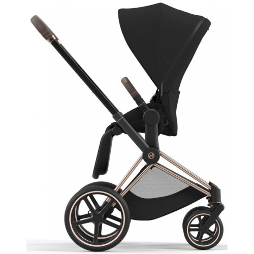 Коляска 2в1 Cybex Priam 4.0 Sepia Black шасі Rosegold — 4114
