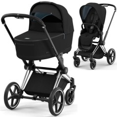 Коляска 2в1 Cybex Priam 4.0 Sepia Black шасі Chrome Brown