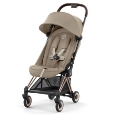 Прогулянкова коляска Cybex Coya Beige шасі Rosegold
