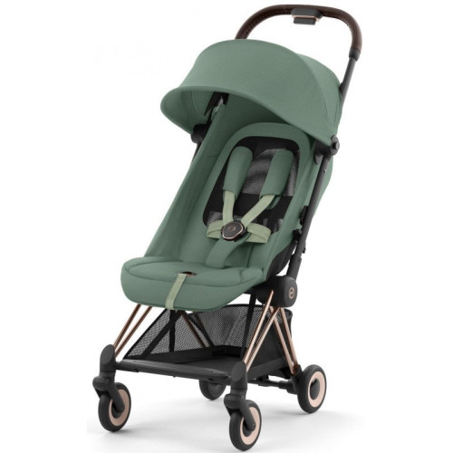 Прогулянкова коляска Cybex Coya Leaf Green шасі Rosegold — 25801