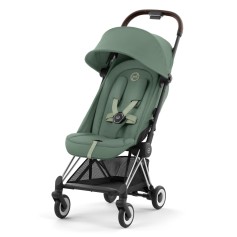 Прогулянкова коляска Cybex Coya Leaf Green шасі Chrome Brown