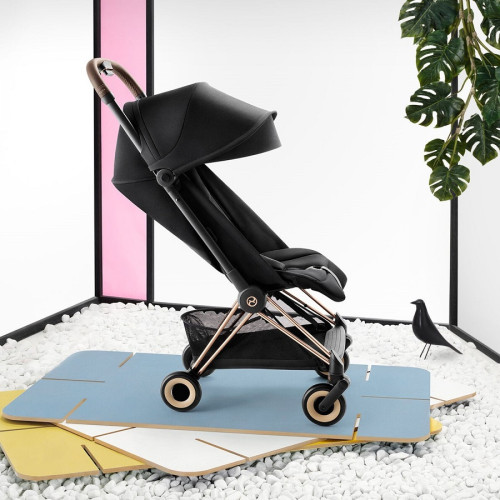 Прогулочная коляска Cybex Coya Sepia Black шасси Rosegold — 21319