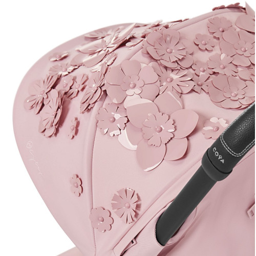 Прогулочная коляска Cybex Coya Simply Flowers Pink шасси Matt Black — 21329
