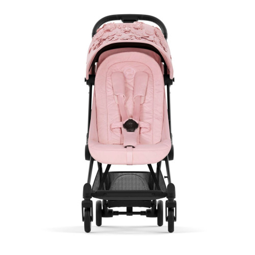 Прогулочная коляска Cybex Coya Simply Flowers Pink шасси Matt Black — 21329