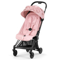 Прогулочная коляска Cybex Coya Simply Flowers Pink шасси Matt Black