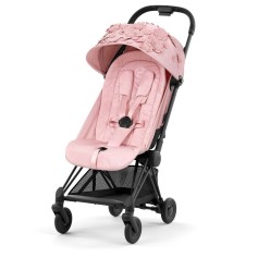 Прогулочная коляска Cybex Coya Simply Flowers Pink шасси Matt Black