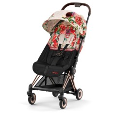 Прогулочная коляска Cybex Coya Spring Blossom Light шасси Rosegold