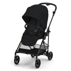 Прогулочная коляска Cybex Melio Carbon 2023 Moon Black