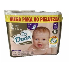 Підгузки Dada Extra Care 4 Maxi Mega Paka (7-16 кг) 80 шт