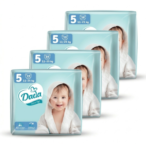 Підгузки Dada Extra Soft 5 (11-25кг) 156 шт (4 уп. х 39 шт.)