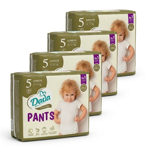 Підгузки-трусики Dada Extra Soft 5 (12-17 кг) 120 шт. (4 уп. х 30 шт.)