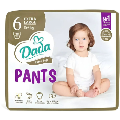 Підгузки-трусики Dada Extra Soft 6 (15+ кг) 28 шт